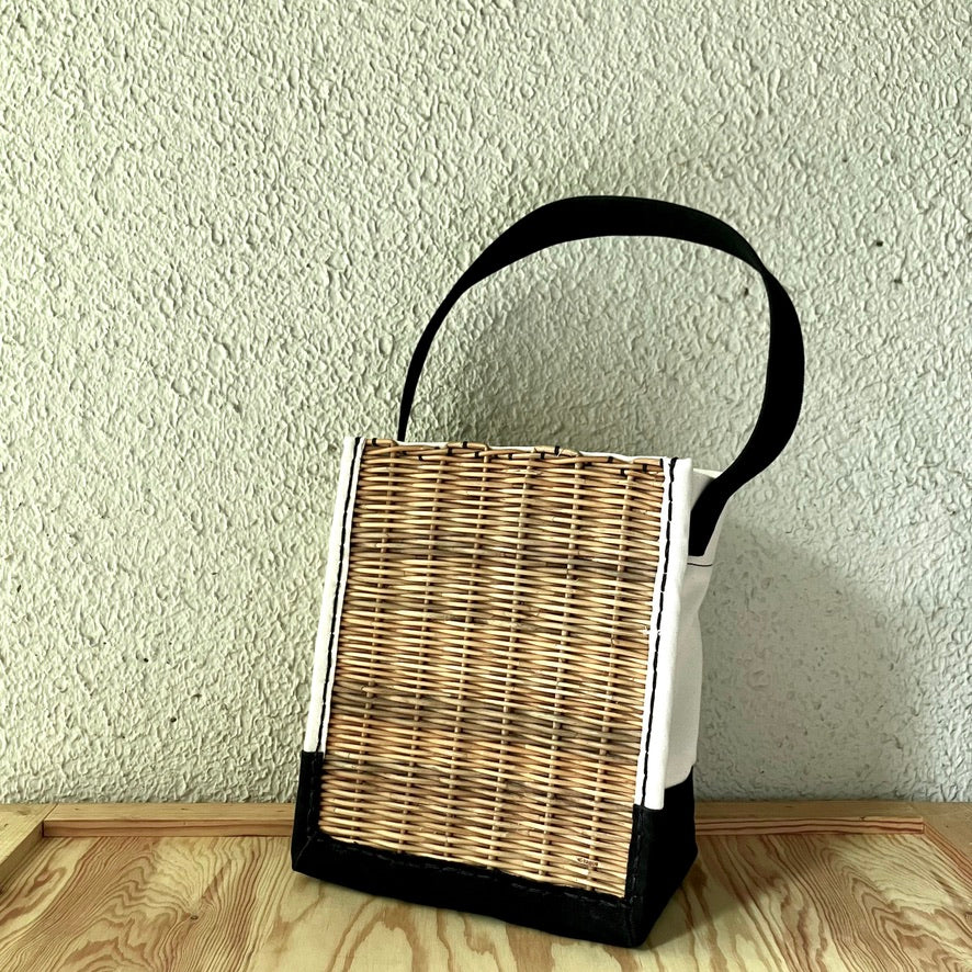 ebagos｜ キャンバス・ワンハンドル トートM｜25AW #15610｜IVBK