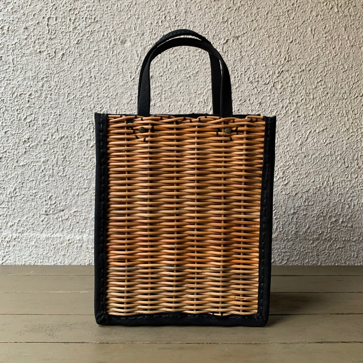 エバゴス　円形かごバッグ 定価5.3万】エバゴス ebagos *ミニバーキン ブライドルレザー×紅