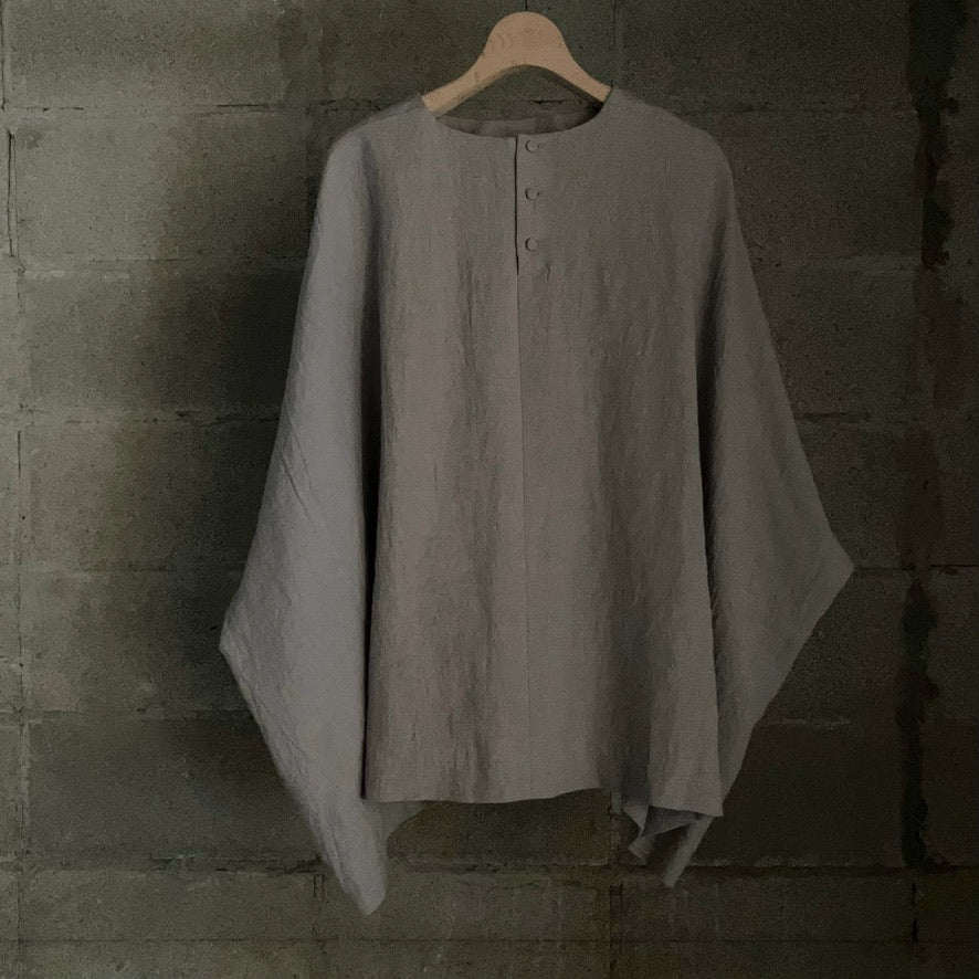 COSMIC WONDER｜20CW01195｜Old linen wool twill big square top 