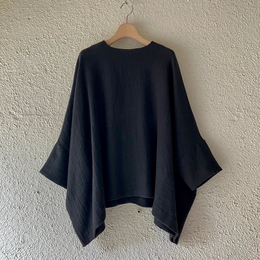COSMIC WONDER｜20CW01195｜Old linen wool twill big square top 