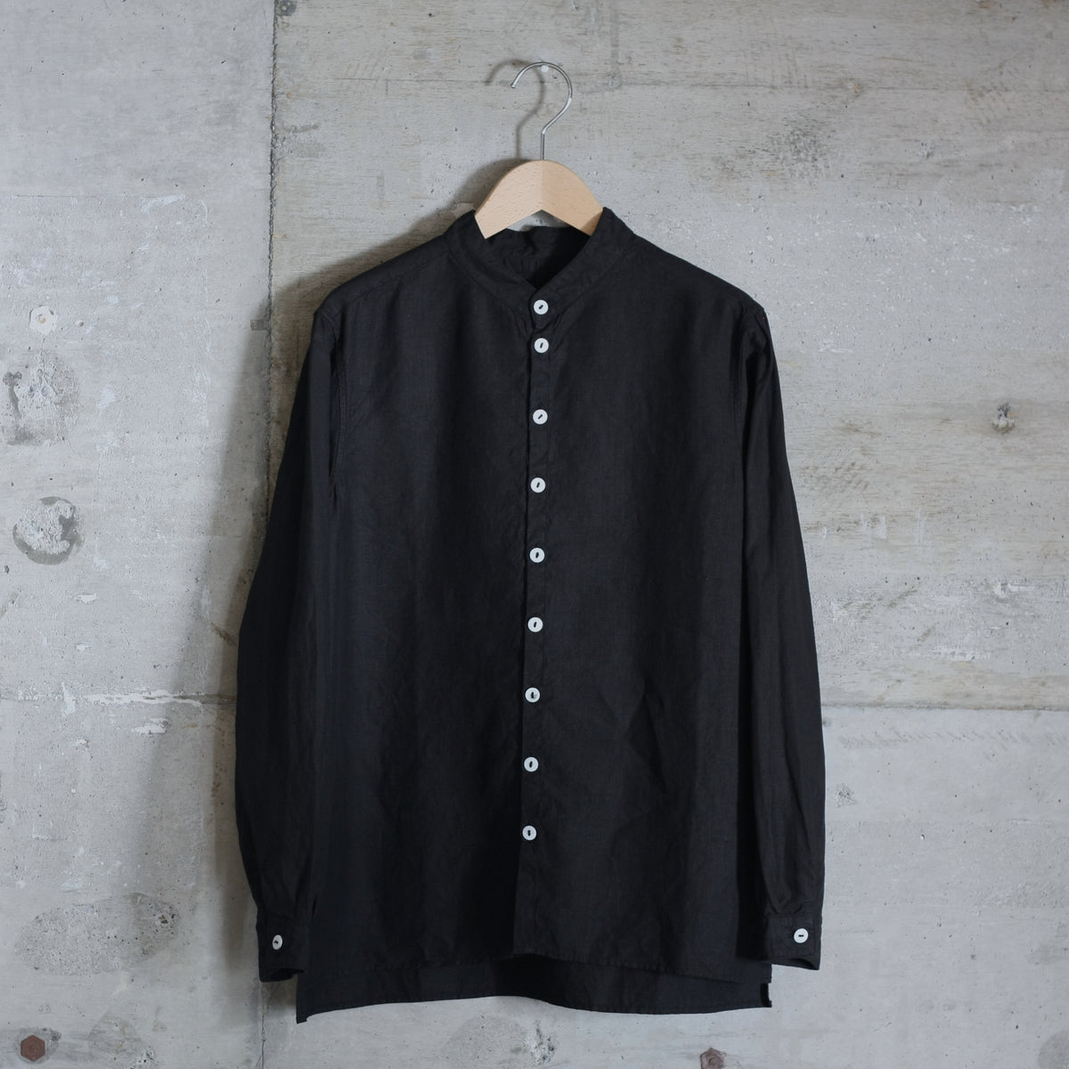 mittan 大麻シャツ 墨黒 3 MITTAN - 【ラスト1点】大麻シャツ 3(墨黒) | Salty