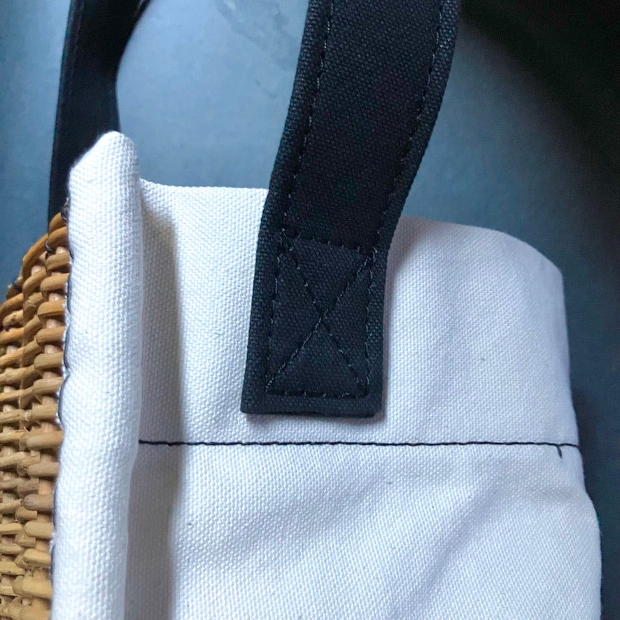 ebagos｜ キャンバス・ワンハンドル トートM｜25AW #15610｜IVBK