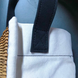 ebagos｜ キャンバス・ワンハンドル トートM｜25AW #15610｜IVBK