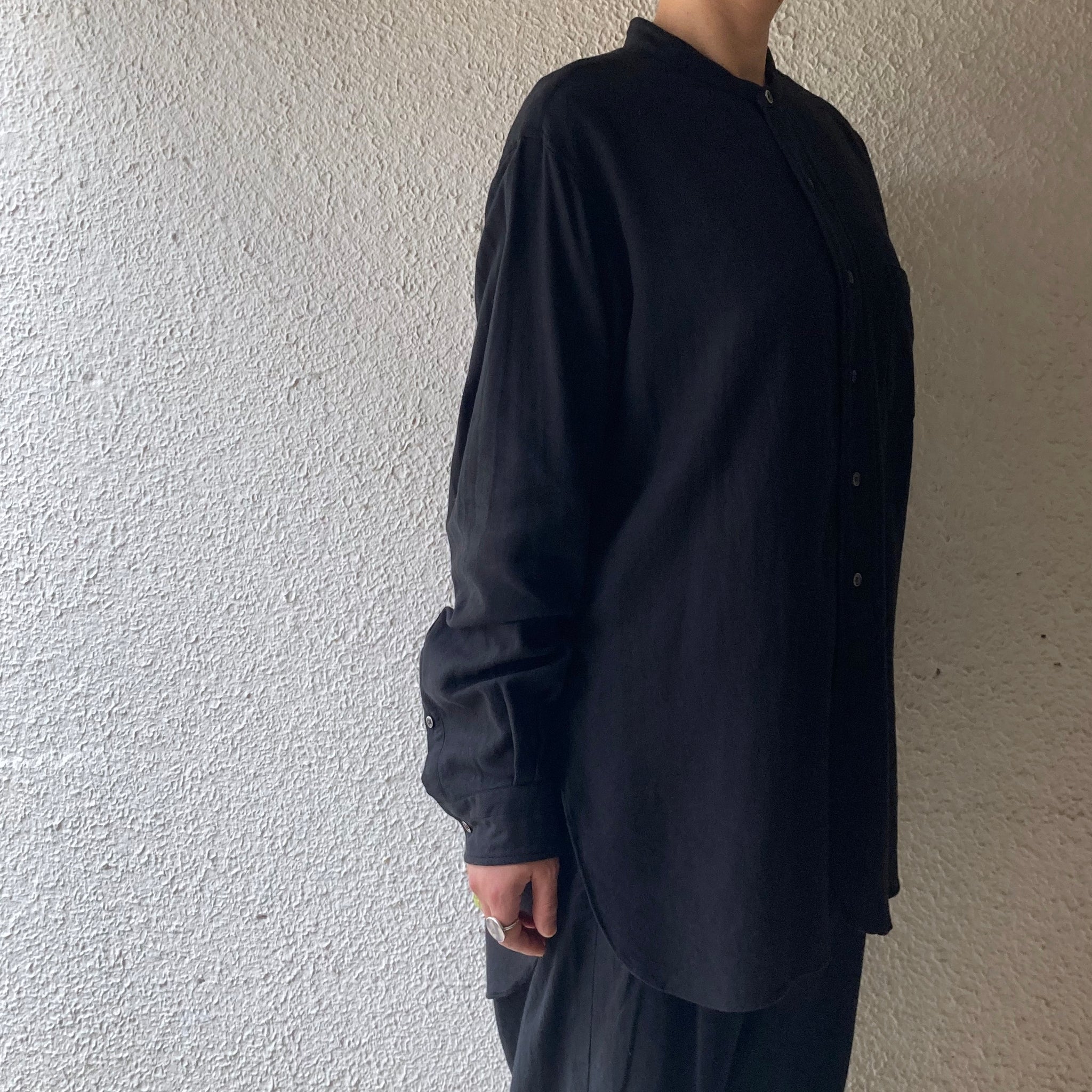FUJITO｜Officer  Shirts｜Black《Roundabout別注》
