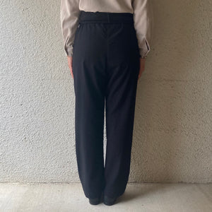 COSMIC WONDER｜22CW11135｜Cotton Cashmere wrapped pants｜Black