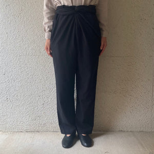 COSMIC WONDER｜22CW11135｜Cotton Cashmere wrapped pants｜Black