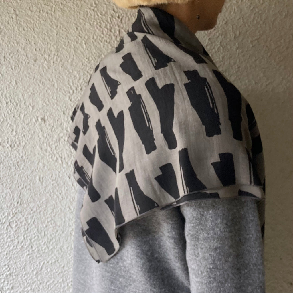 mills scarf｜Branch｜grey
