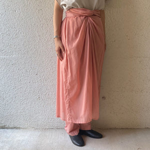 COSMIC WONDER｜21CW16059｜Organic cotton broadcloth and see-through cotton wrapped skirt｜ Rose crystal