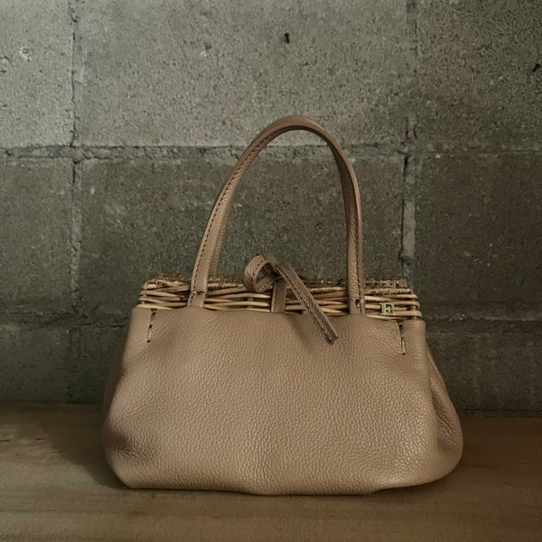 【ぽんぽこりん】ふっくらリンググラニーバッグ【M】【S】 Natural Color Combination, Crochet Granny Bag - Crochet