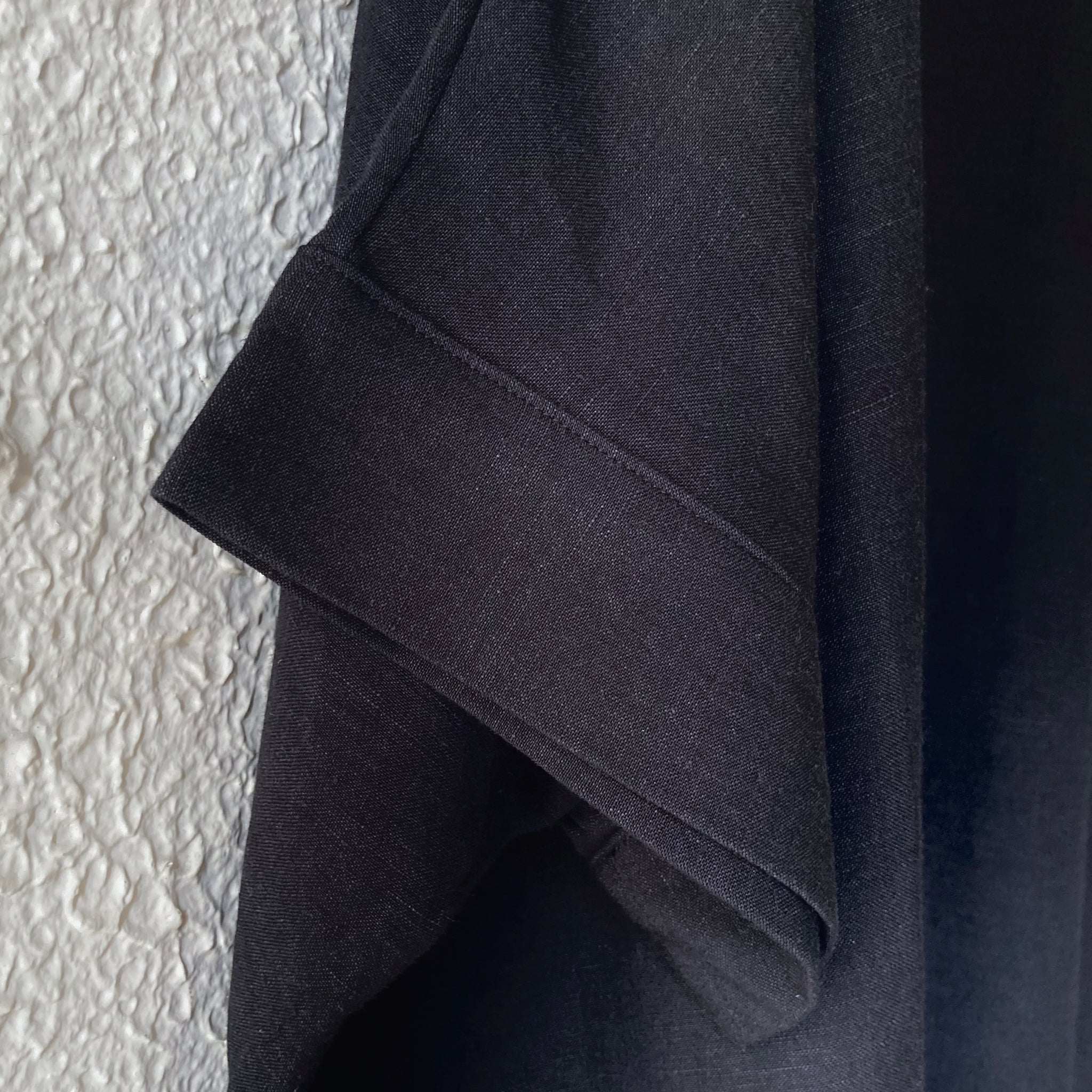 COSMIC WONDER｜22CW17337｜リネン ヴィスコースキャンバスドレス｜Black