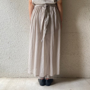 COSMIC WONDER｜21CW16059｜Organic cotton broadcloth and see-through cotton wrapped skirt｜  Violet Ash
