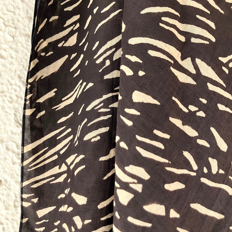 mills scarf｜Sparkle｜charcoal