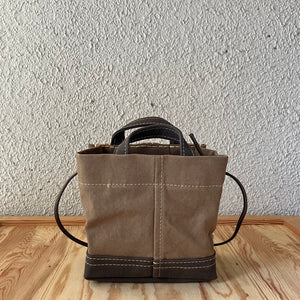 ebagos｜キャンバス・カゴ袋ショルダー｜25AW #15609｜BEKA