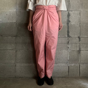 COSMIC WONDER｜20CW11122｜Suvin cotton broadcloth wrapped pants｜Peach Jade