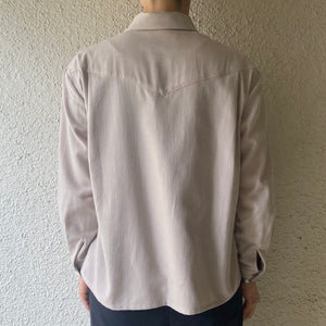 COSMIC WONDER｜22CW01205｜コットンカシミヤ 開襟シャツ｜Gray
