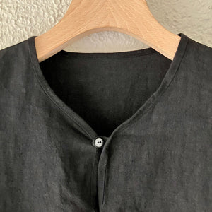 klause | クロイゼ | C.S.P.O shirts｜黒 天日干しリネン