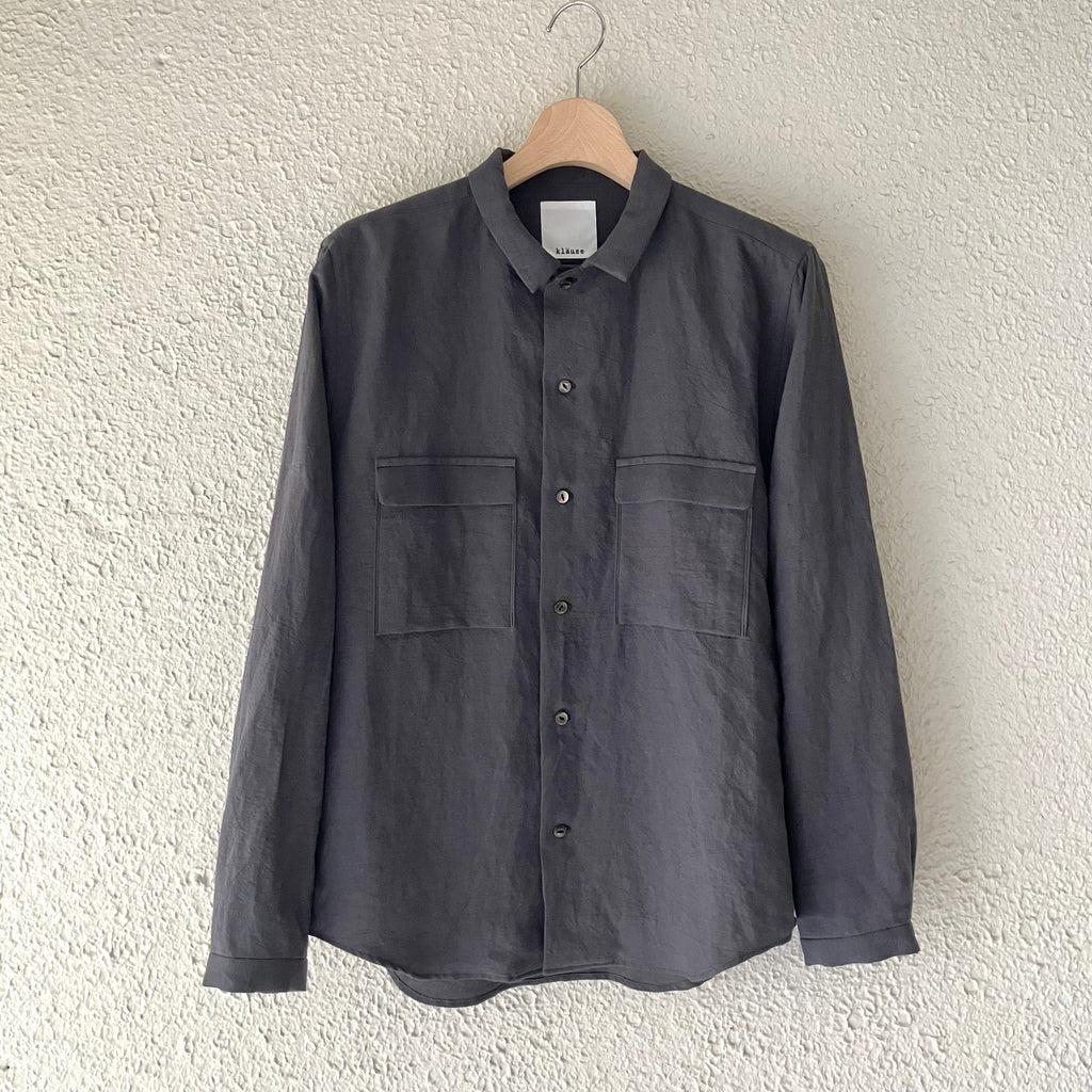 klause｜クロイゼ｜Open-Necked Work Shirts｜Gray