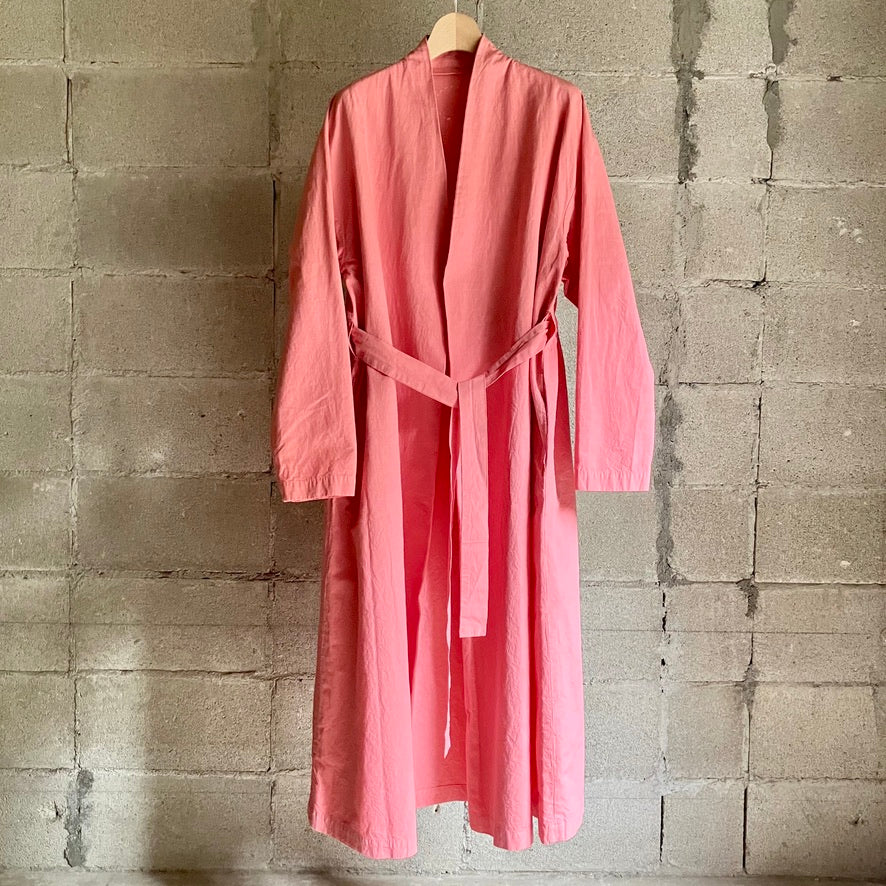 COSMIC WONDER｜19CW06088-1｜Cotton linen weather cloth “Haori” coat｜Peach Jade