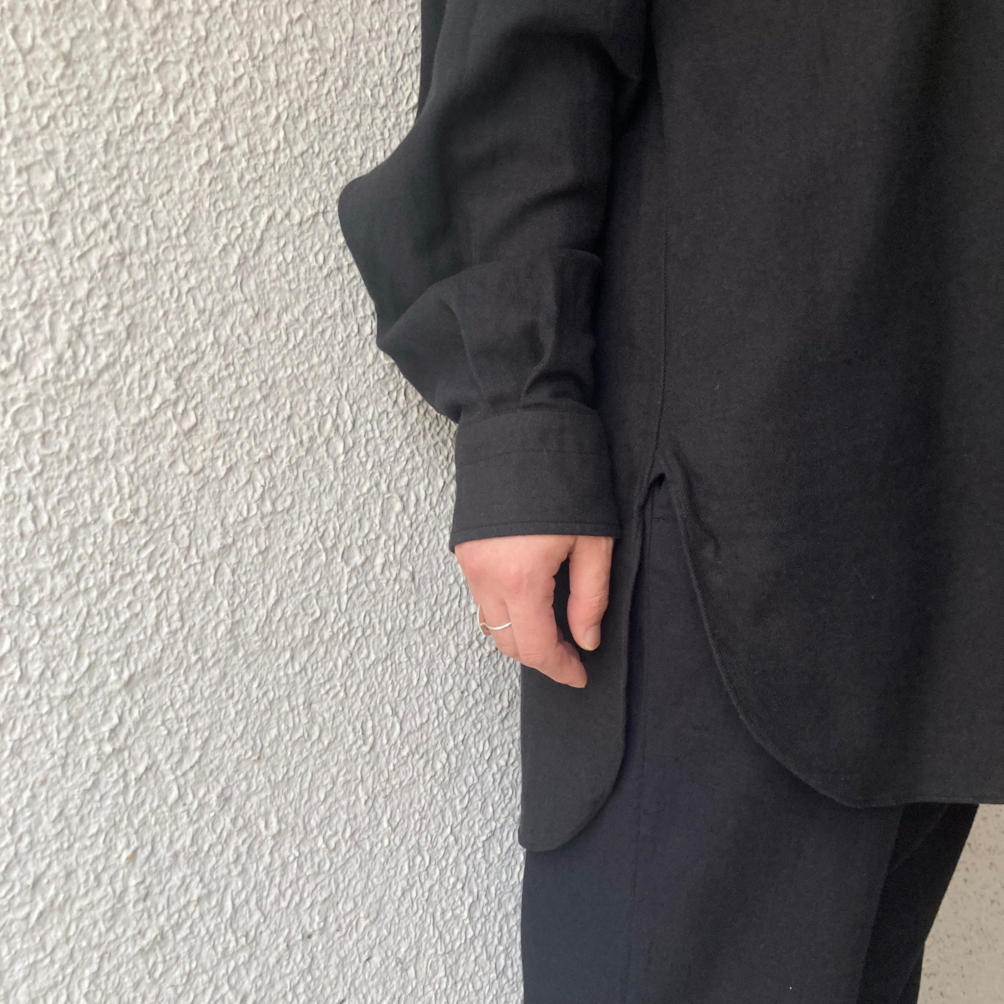FUJITO｜Officer  Shirts｜Black《Roundabout別注》
