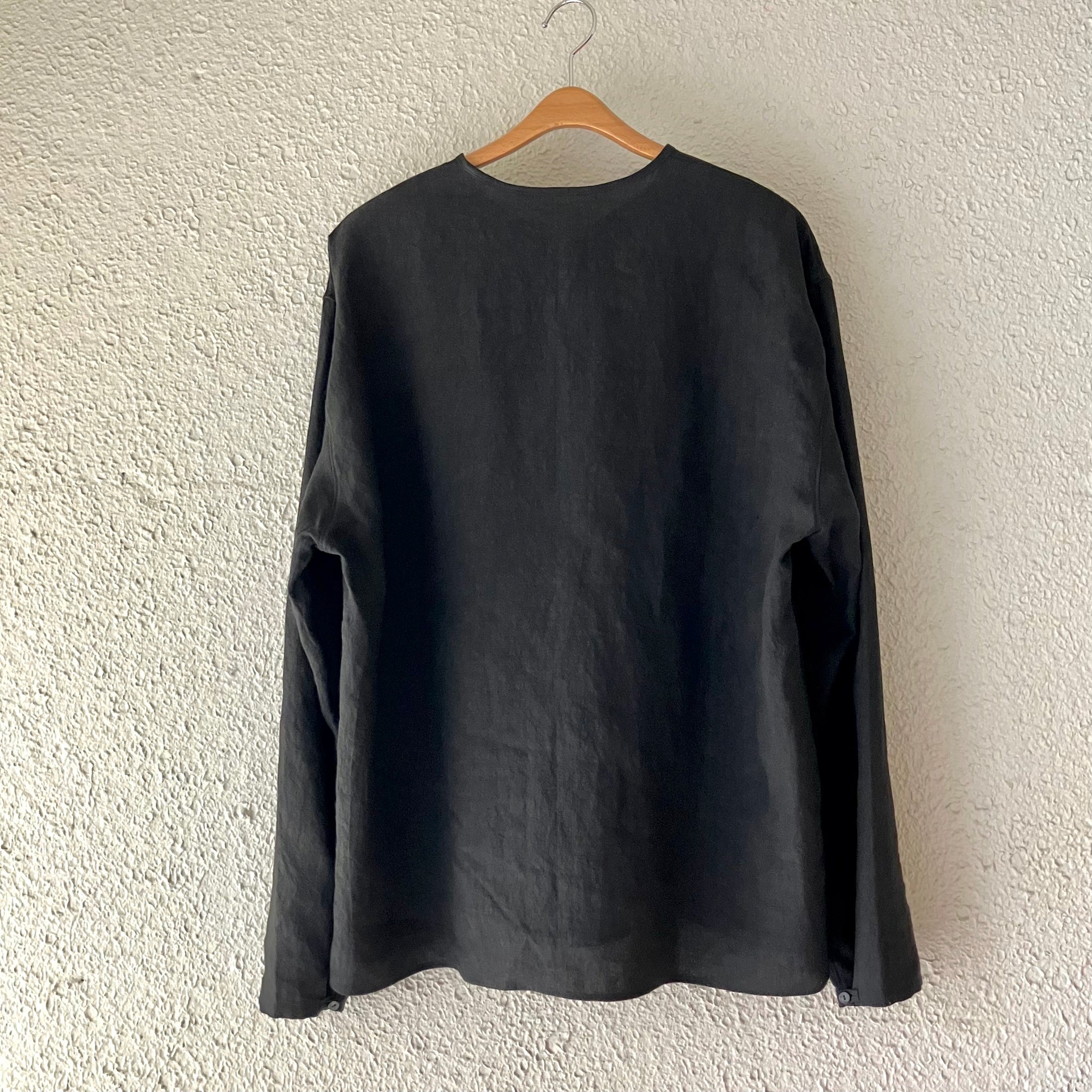 klause | クロイゼ | C.S.P.O shirts｜黒 天日干しリネン