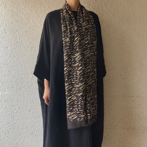 mills shawl｜Sparkle｜charcoal