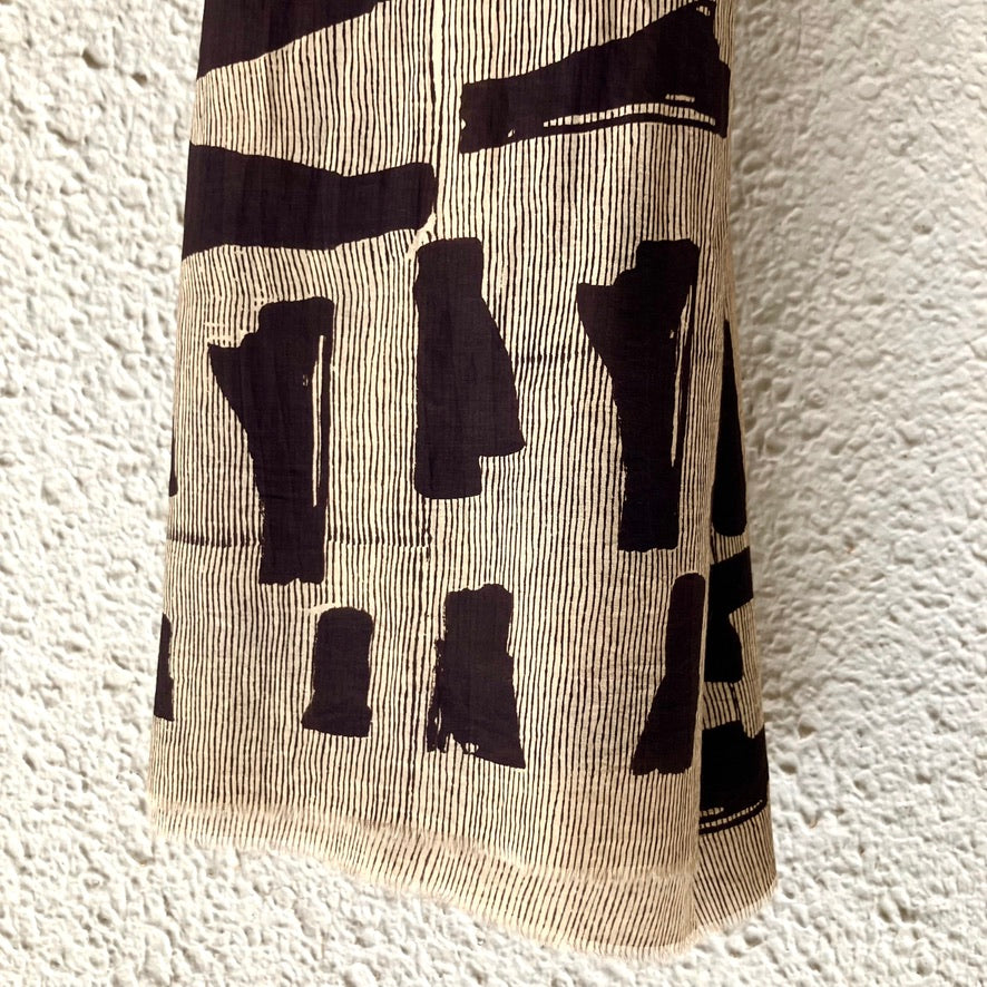 mills shawl｜Branch｜stripe