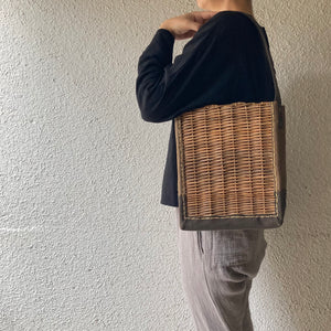 ebagos｜ キャンバス・ワンハンドル トートM｜25AW #15610｜BEKA