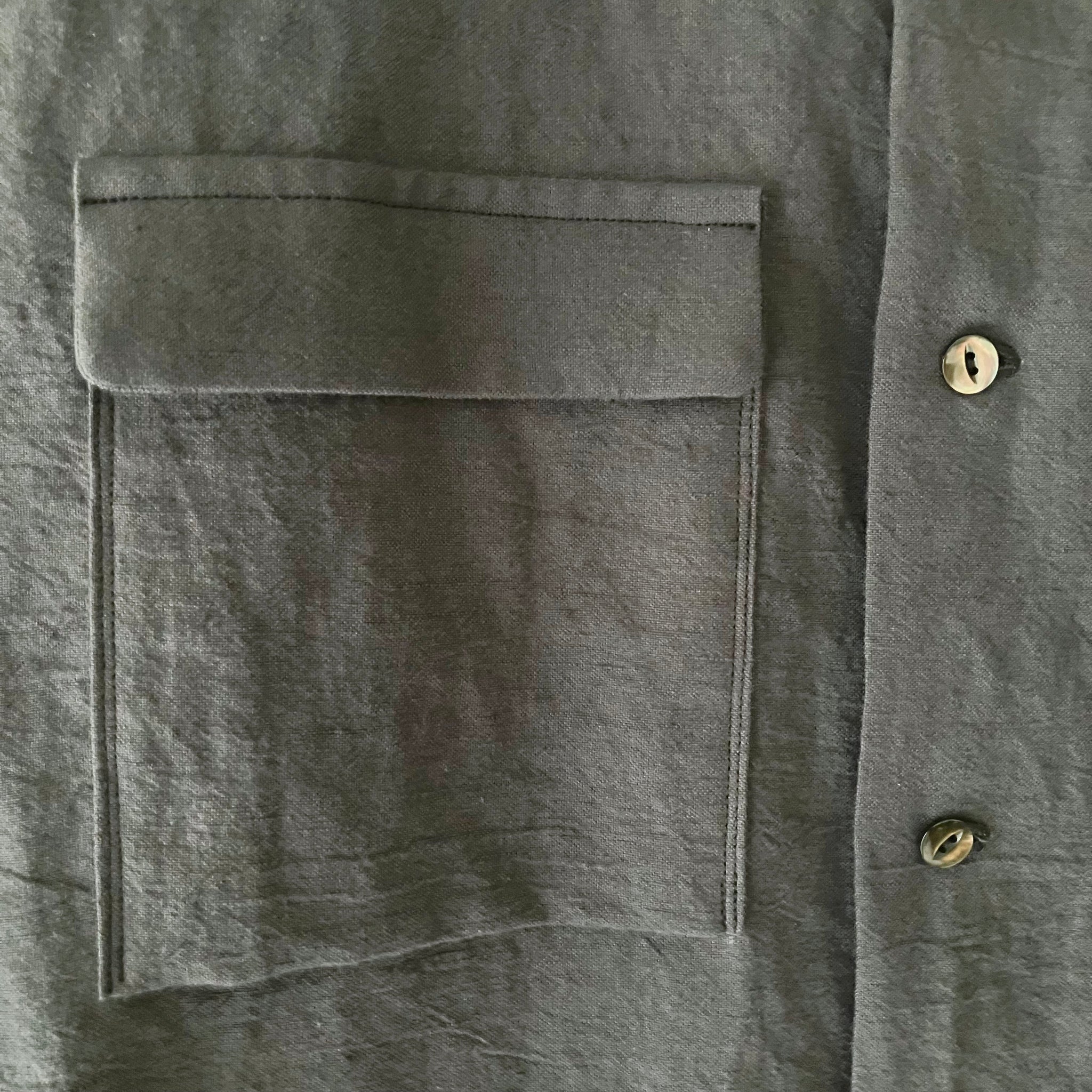klause｜クロイゼ｜Open-Necked Work Shirts｜Gray