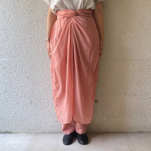 COSMIC WONDER｜21CW16059｜Organic cotton broadcloth and see-through cotton wrapped skirt｜ Rose crystal