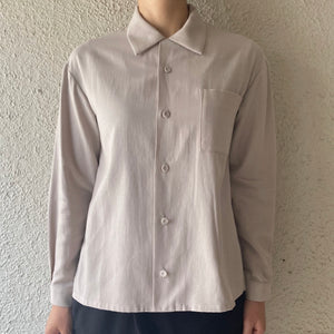 COSMIC WONDER｜22CW01205｜コットンカシミヤ 開襟シャツ｜Gray