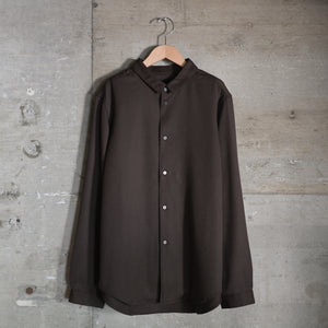 MITTAN｜SH-145｜ストレッチNMウールシャツ｜茶
