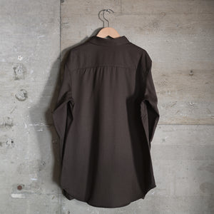 MITTAN｜SH-145｜ストレッチNMウールシャツ｜茶