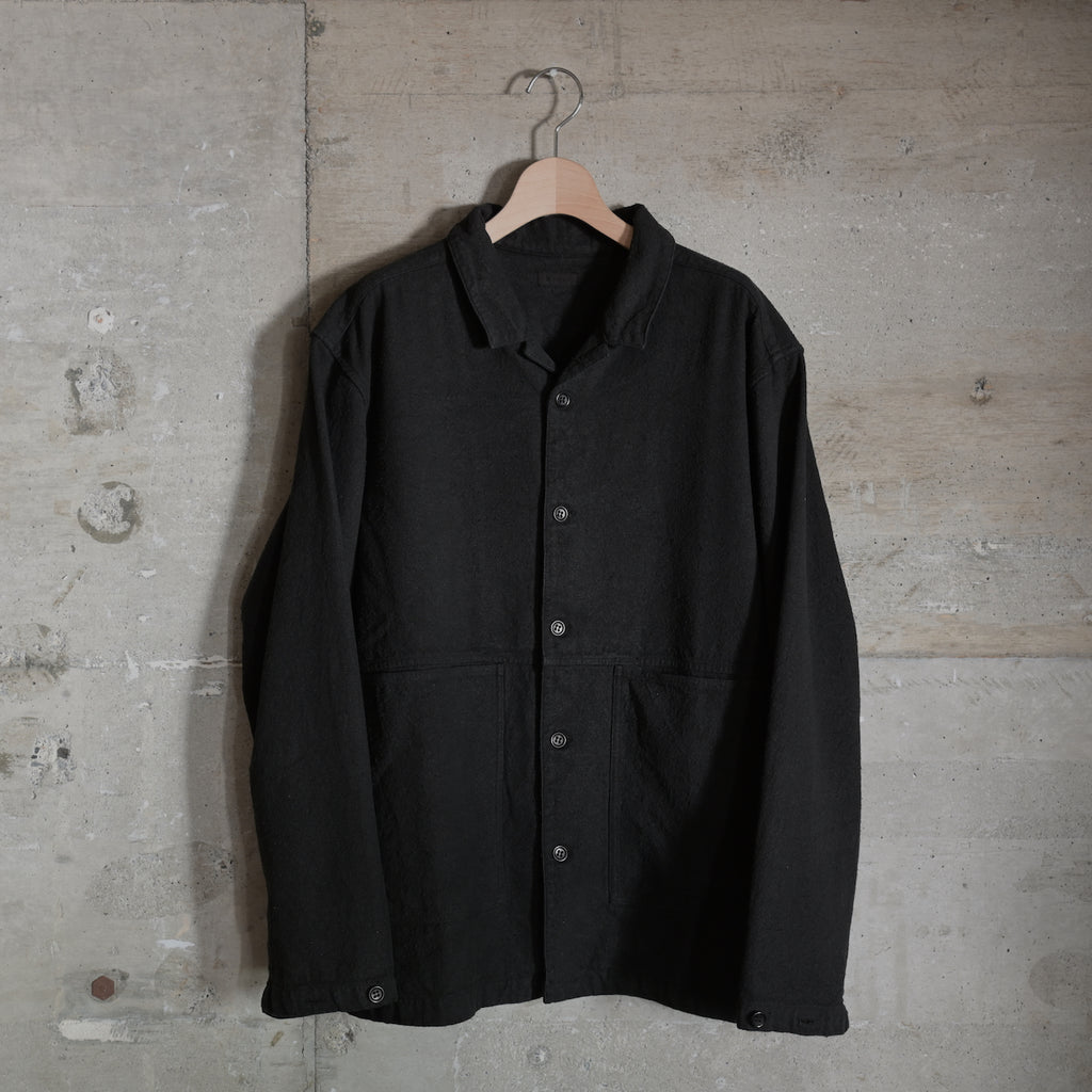MITTAN｜JK-76｜亜麻苧麻絹シャツジャケット｜黒