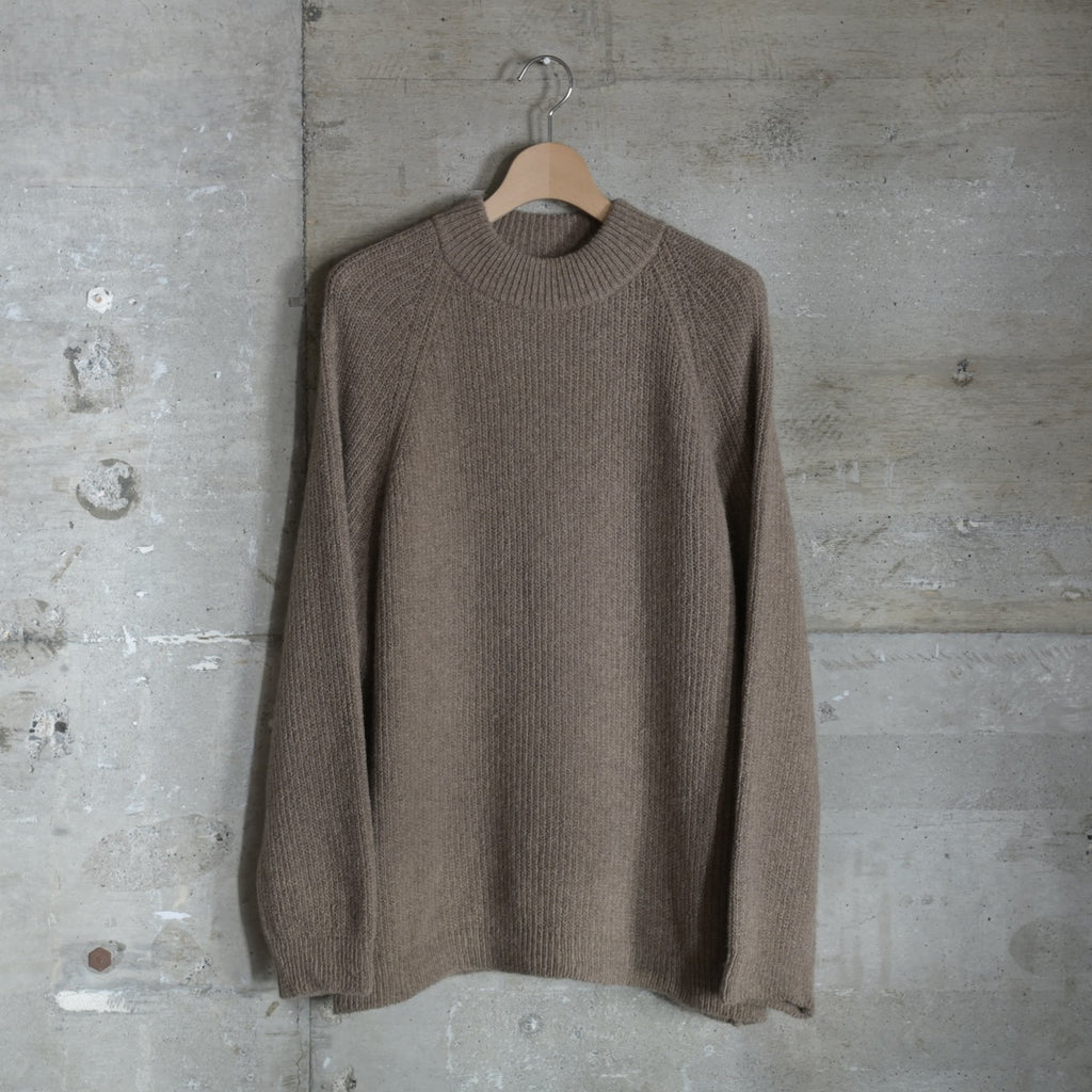 MITTAN｜KN-36｜無染色ローカシミヤセーター｜原毛茶