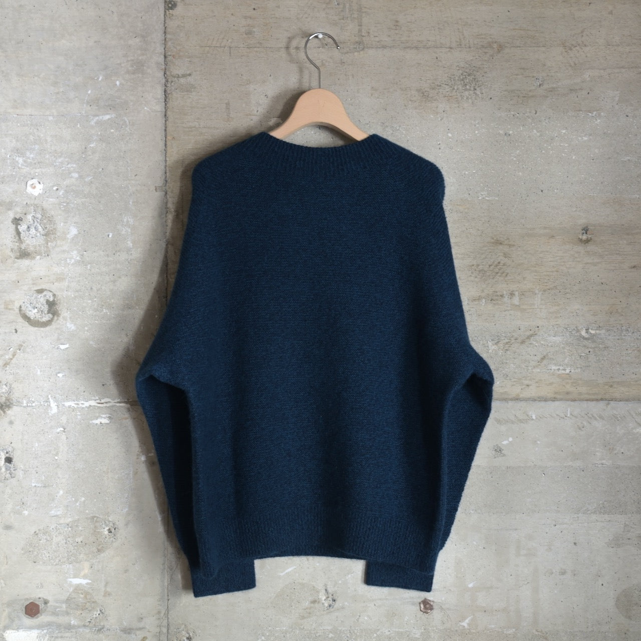 MITTAN｜KN-32｜アルパカウールセーター｜紺緑