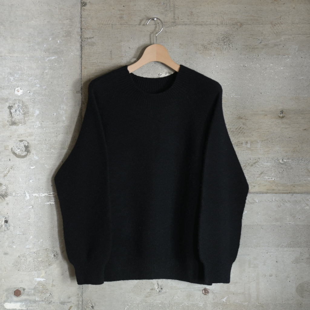 MITTAN｜KN-32｜アルパカウールセーター｜黒