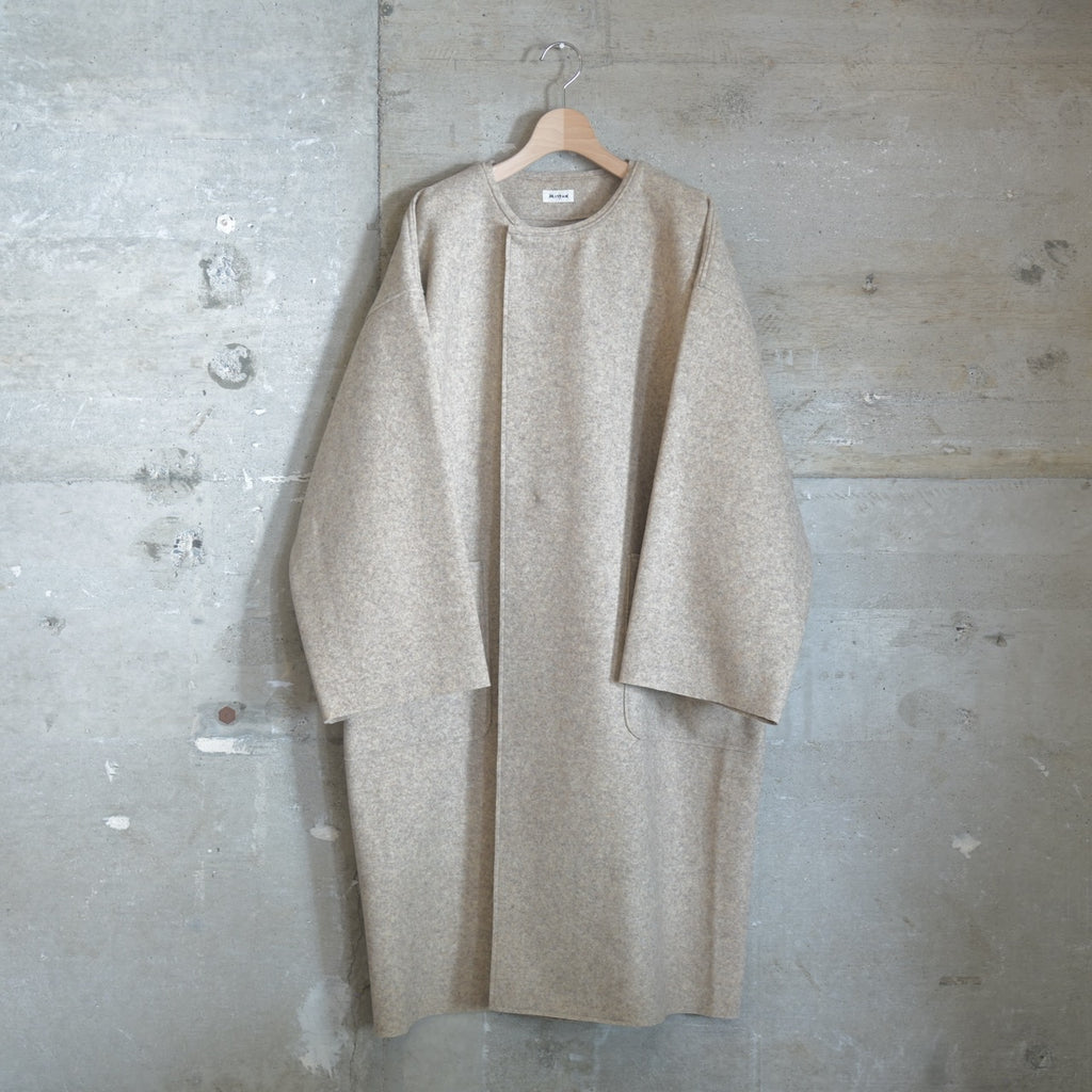 MITTAN｜CT-50｜圧縮ウールニットコート｜薄茶