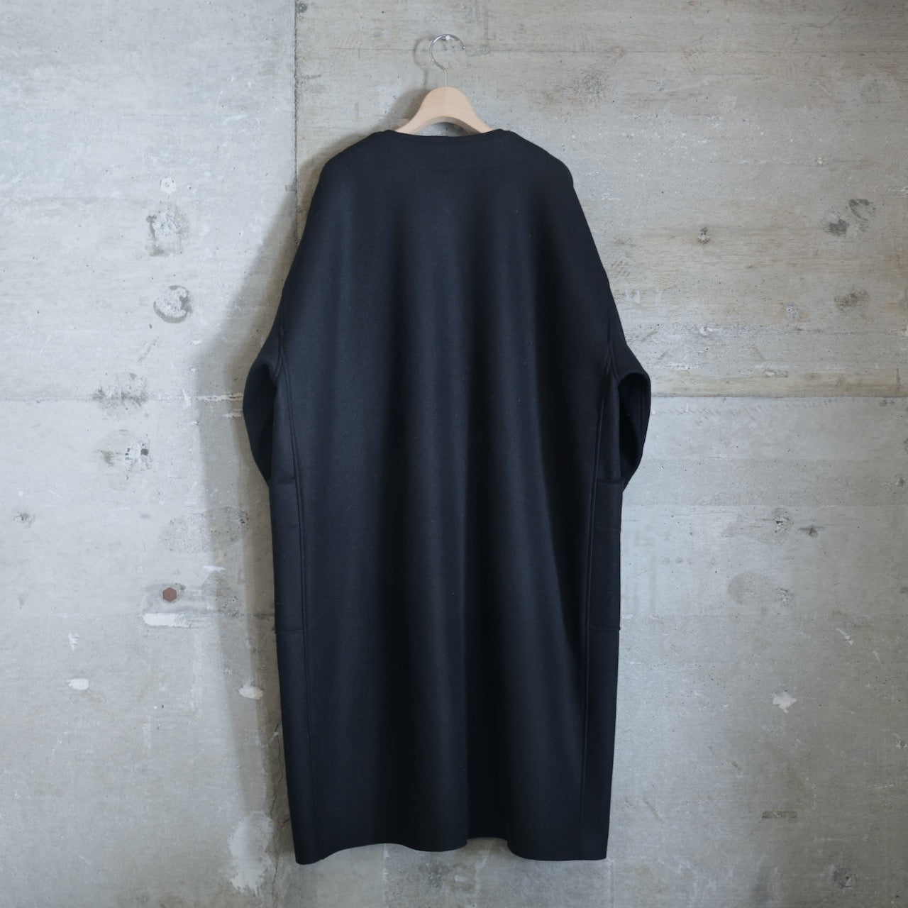 MITTAN｜CT-50｜圧縮ウールニットコート｜黒