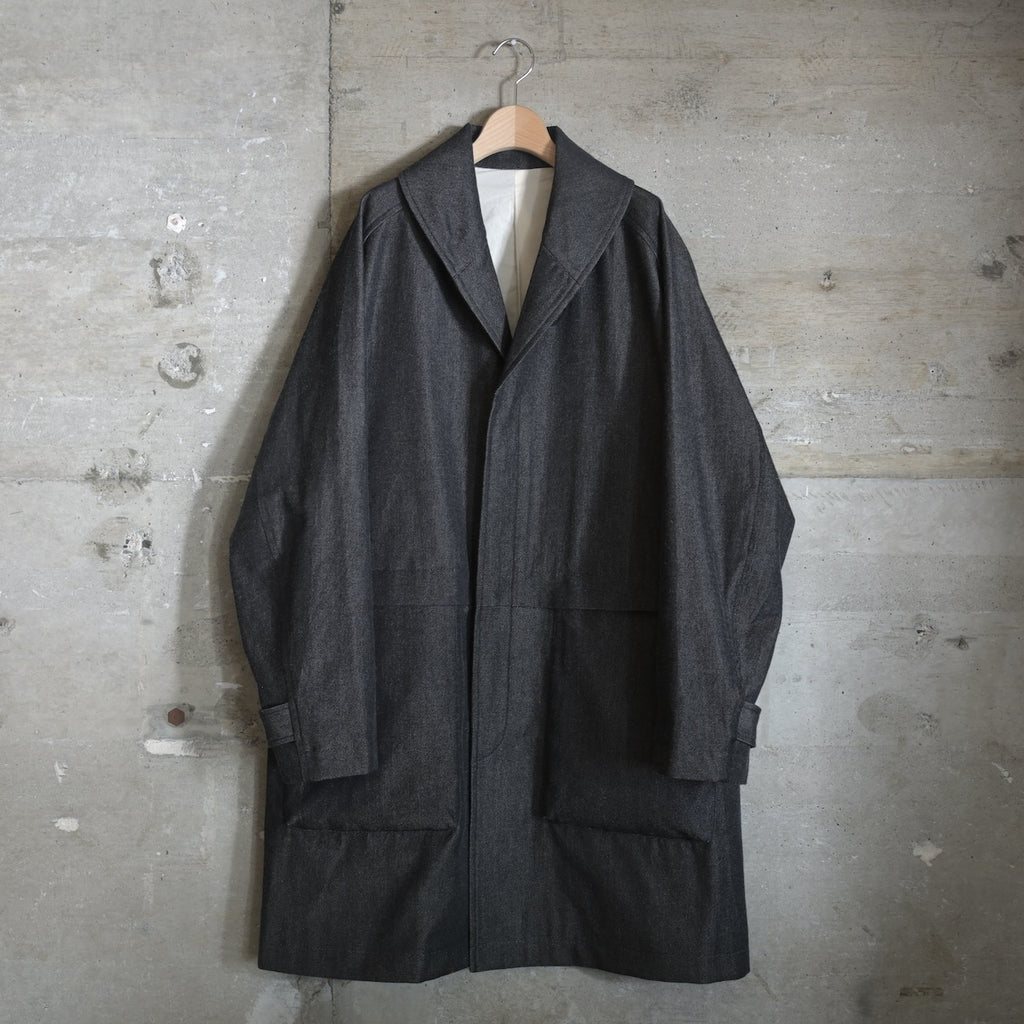 MITTAN｜CT-48｜NMウールOCツイルコート｜白黒