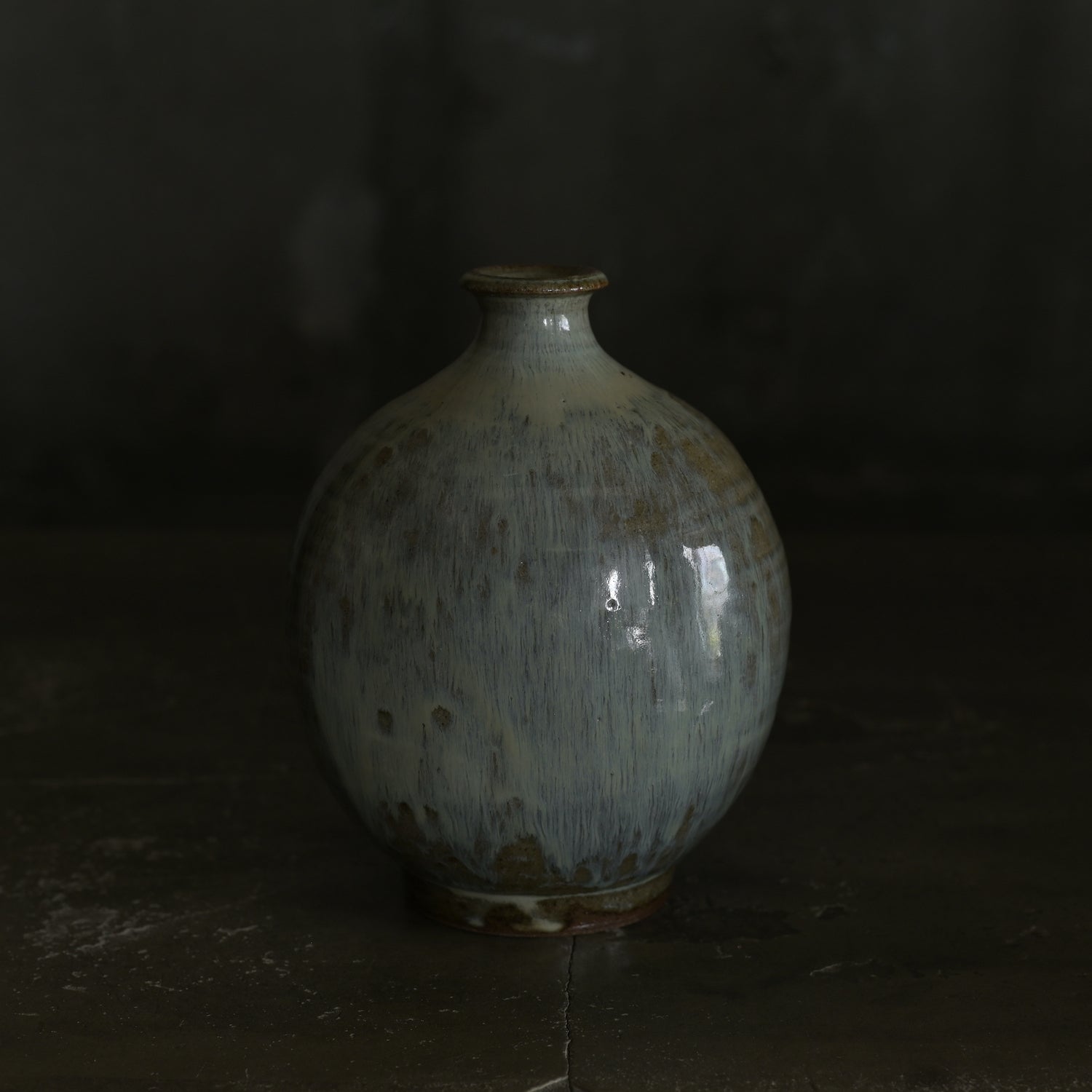 平山元康｜糠釉扁壺｜25-011