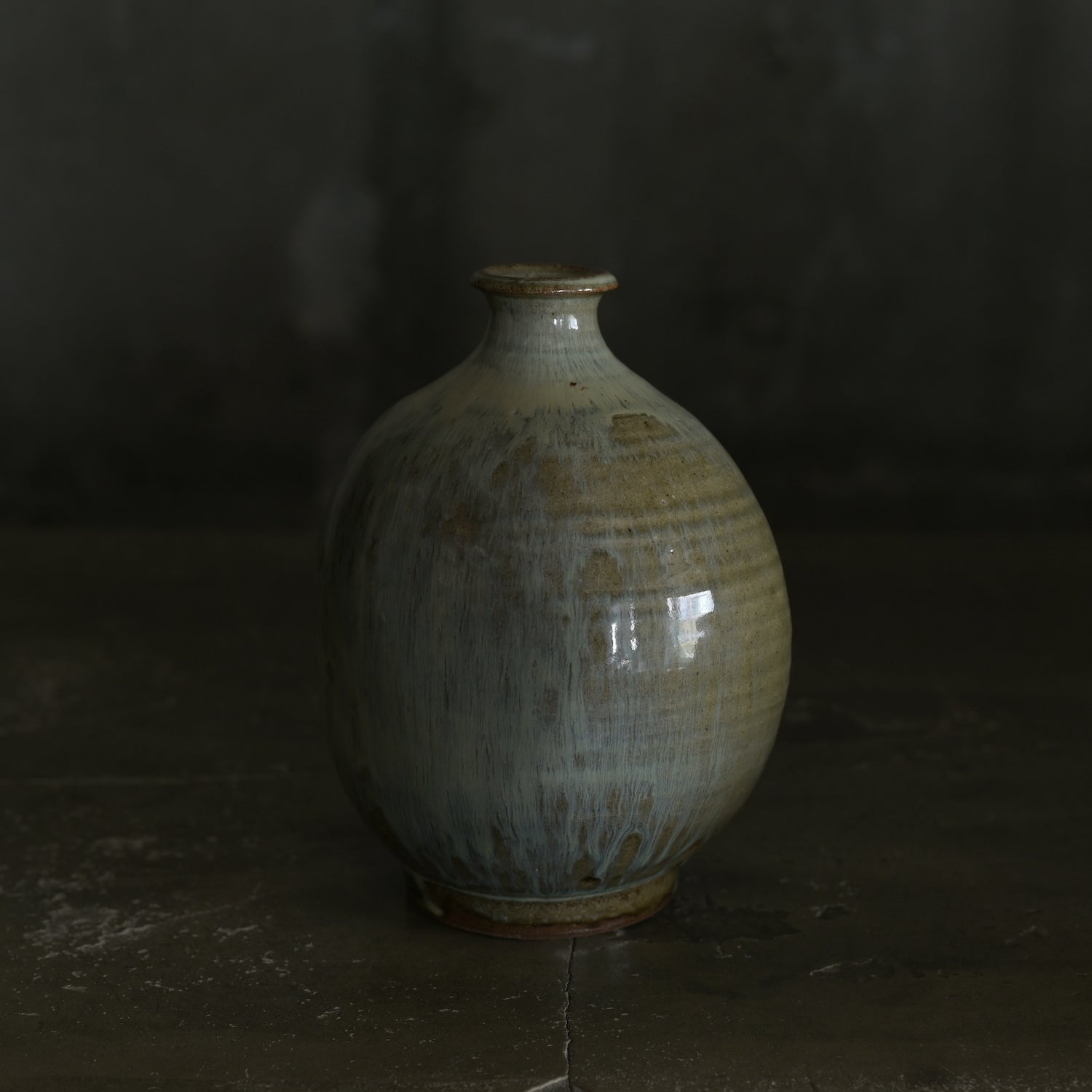 平山元康｜糠釉扁壺｜25-011