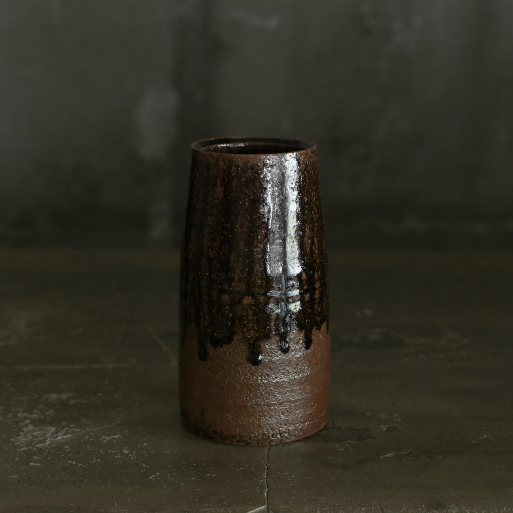 平山元康｜飴釉筒｜25-014