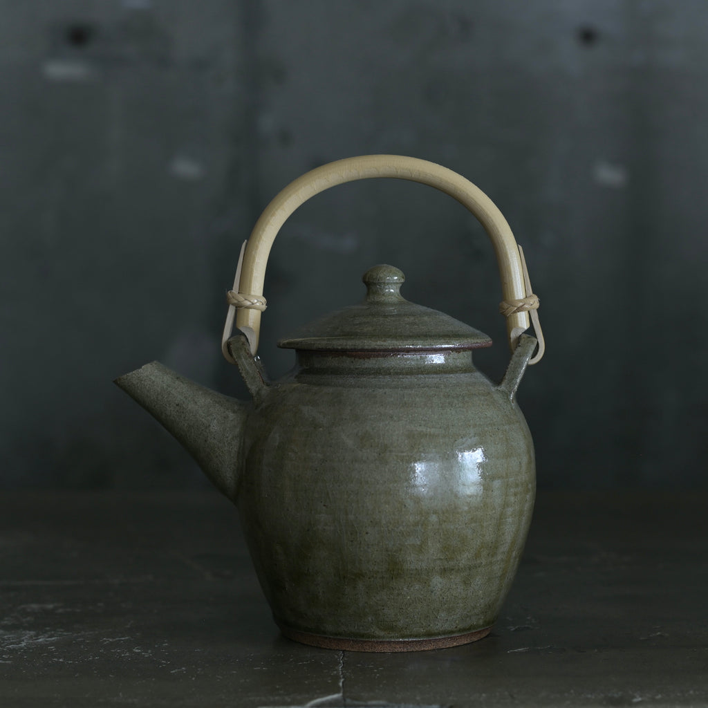 平山元康｜灰釉土瓶＜中＞｜25-093