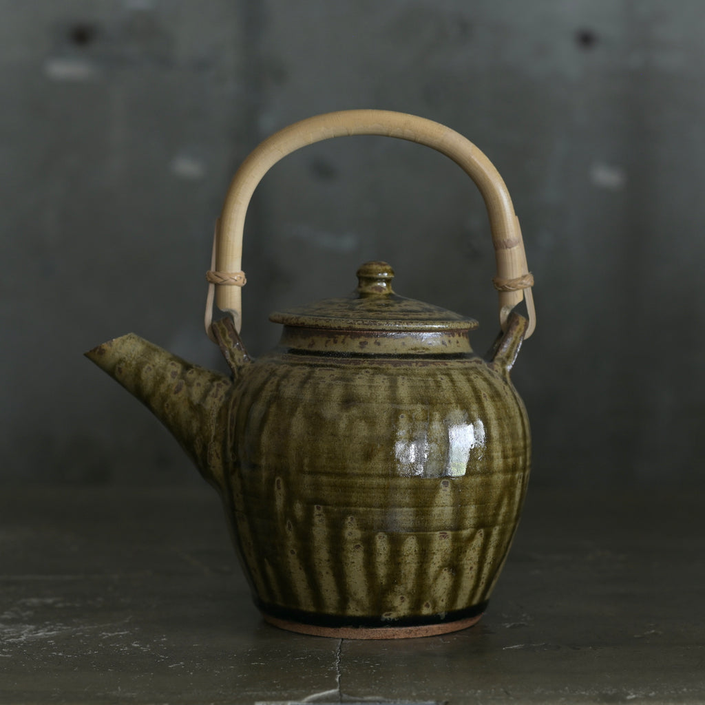 平山元康｜飴釉土瓶＜大＞｜25-096