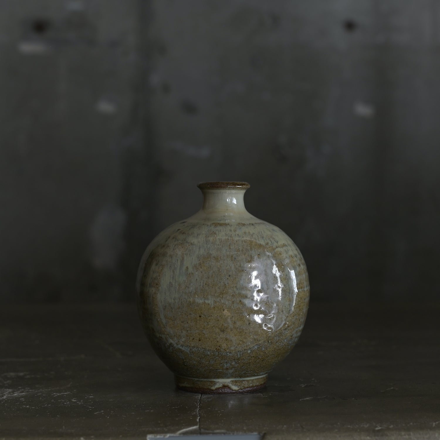 平山元康｜糠釉扁壺｜25-017