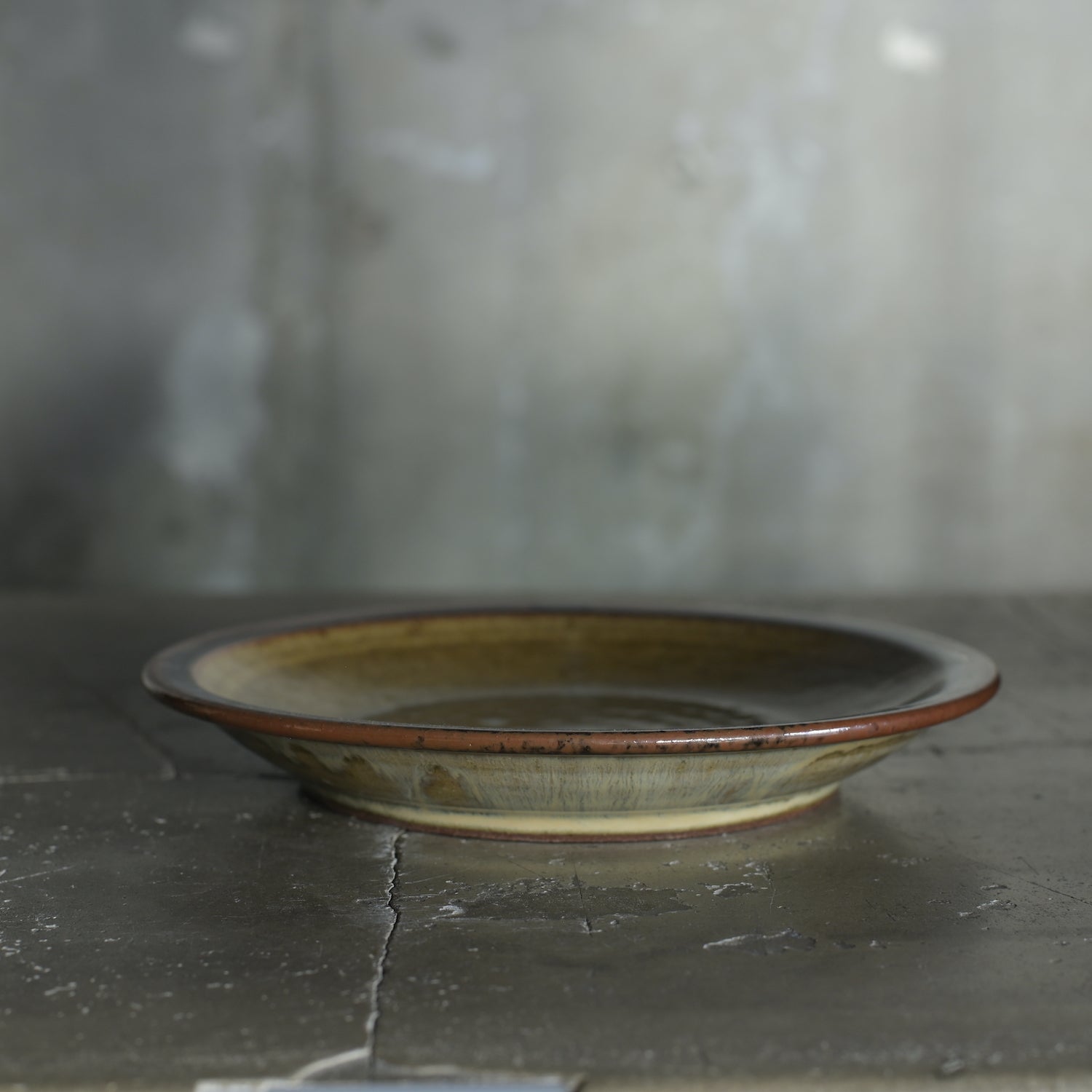 平山元康｜糠釉皿＜７寸＞｜25-046