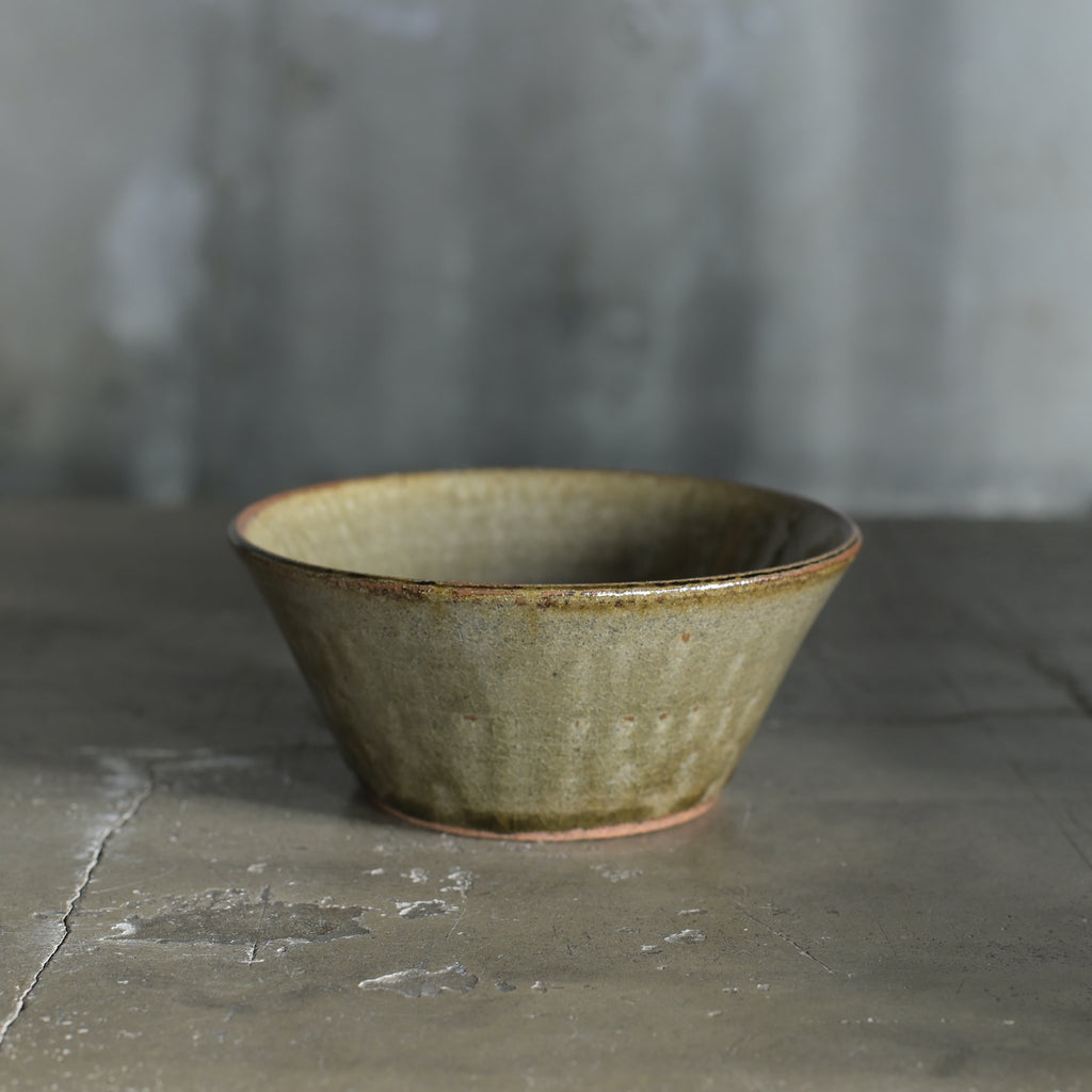 平山元康｜灰釉切立鉢＜５寸＞｜25-061