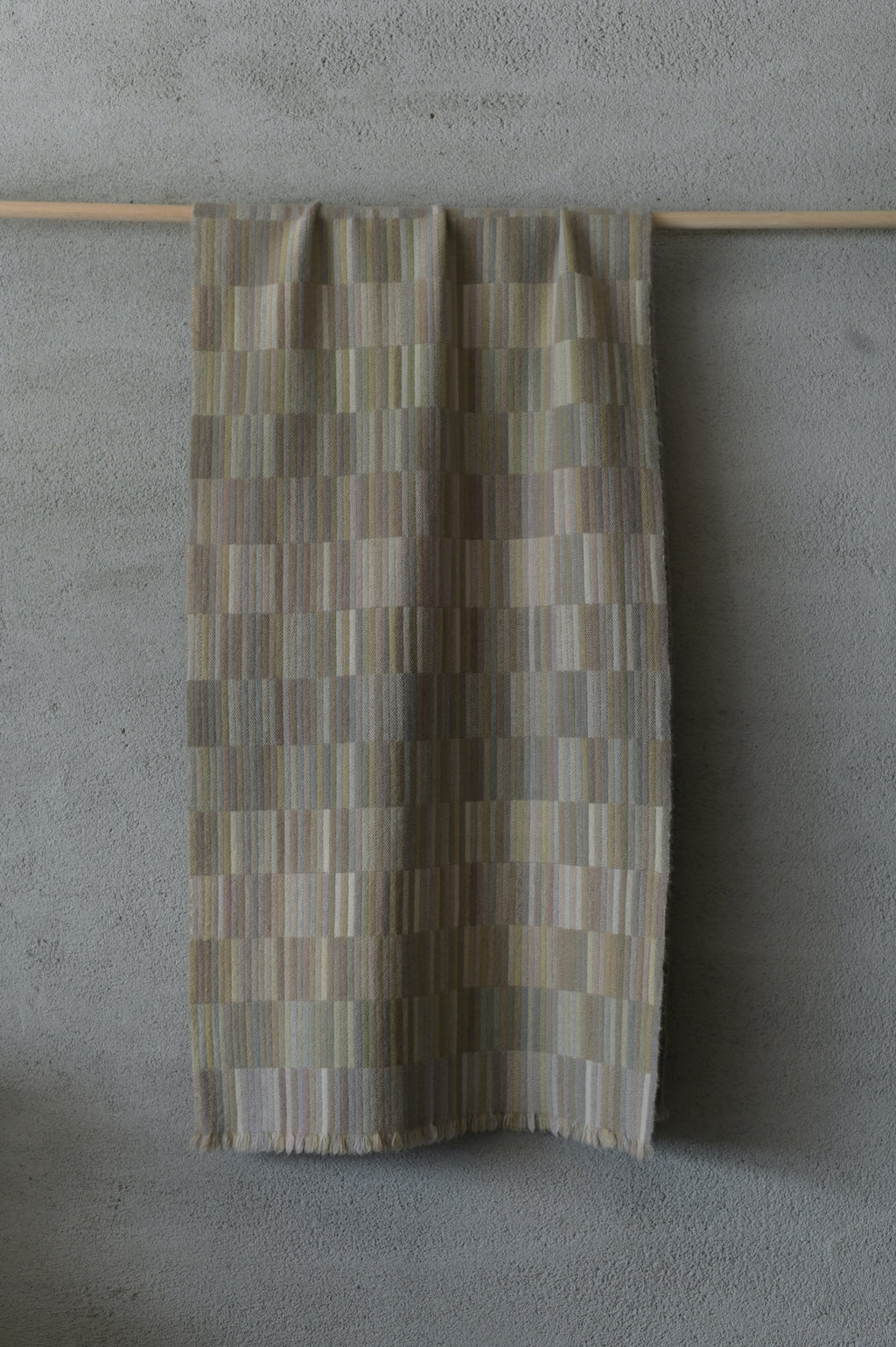 高見由香｜Yuka Takami｜カシミヤ二重織ストール 枯色｜M-6