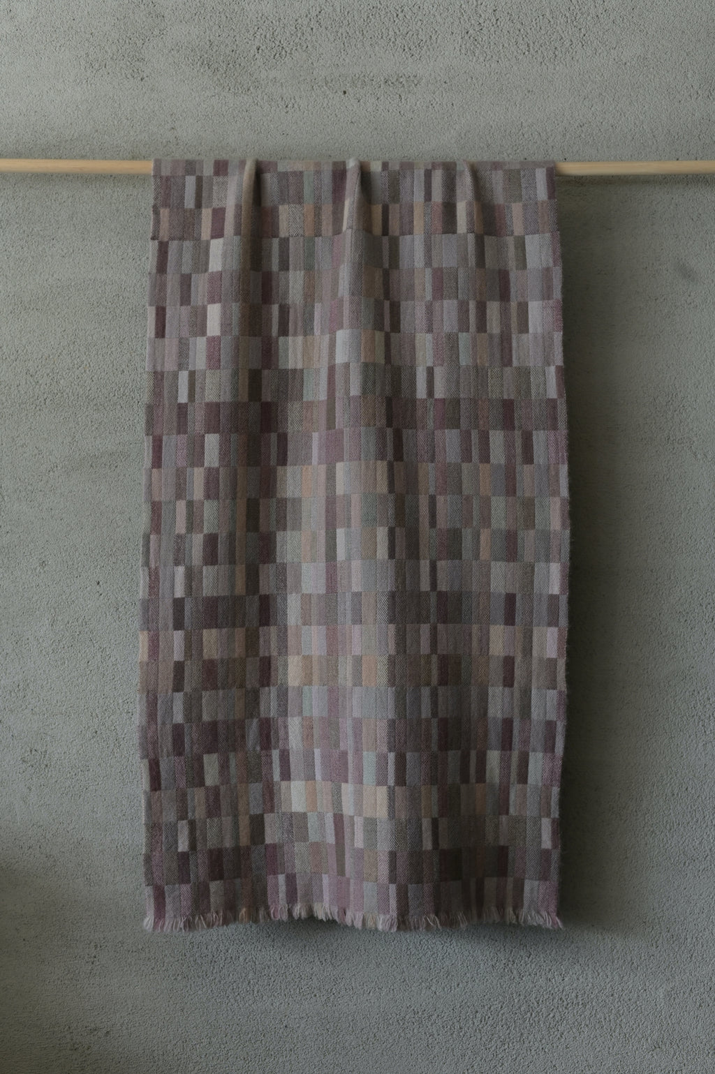 高見由香｜Yuka Takami｜カシミヤ二重織ストール 葡萄｜M-7