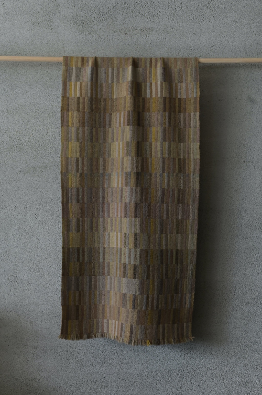 高見由香｜Yuka Takami｜カシミヤ二重織ストール 草の穂A｜M-11